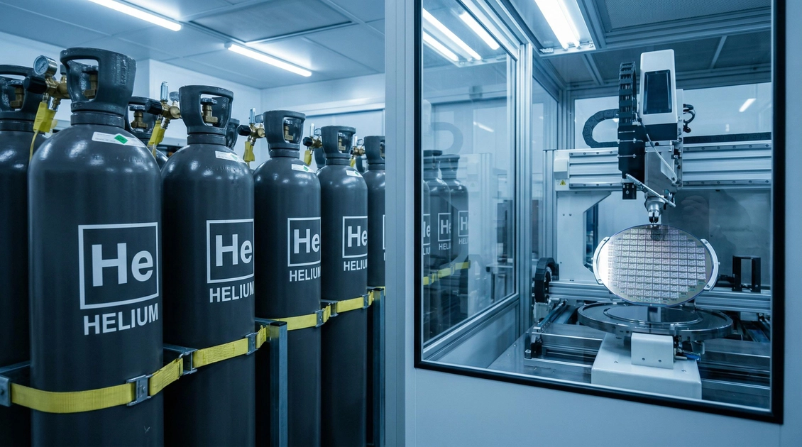 Запаси гелію для виробництва чипів