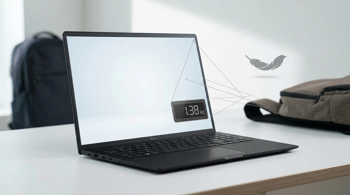 Ноутбук LG Gram Pro 17 чорного кольору