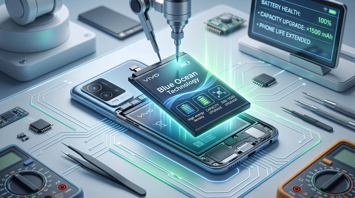 Смартфон Vivo з логотипом бренду