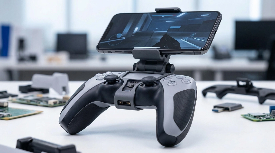 Schéma du brevet Sony DualSense smartphone