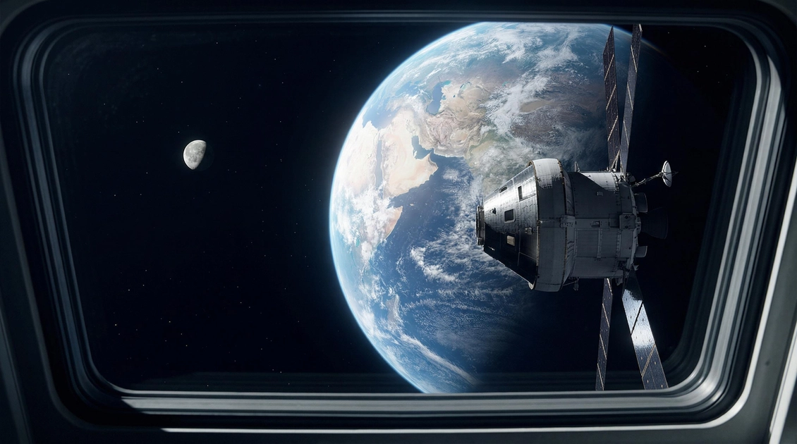 Корабель Orion місії Artemis II у космосі