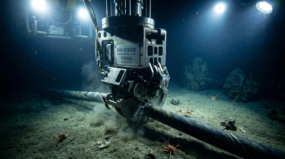 Глибоководний апарат у процесі роботи на дні океану