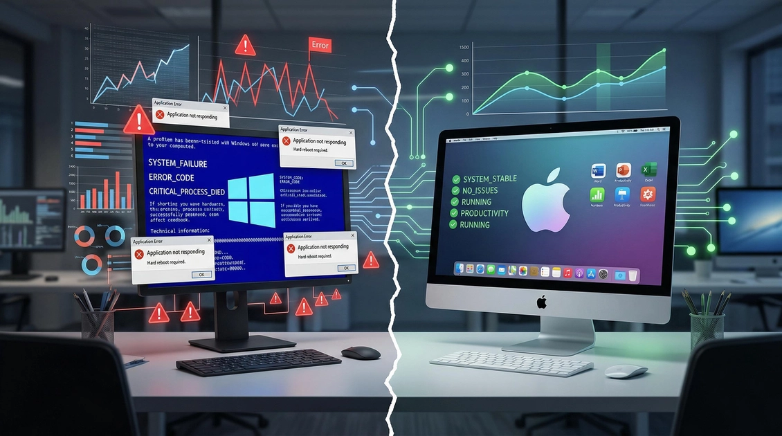 Ілюстрація помилок у роботі операційної системи Windows