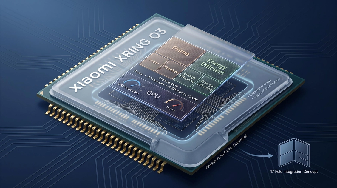 Процесор Xiaomi XRING O3 візуалізація