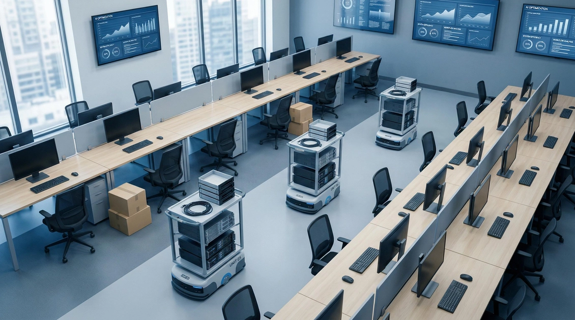 Робоче місце в офісі без людей