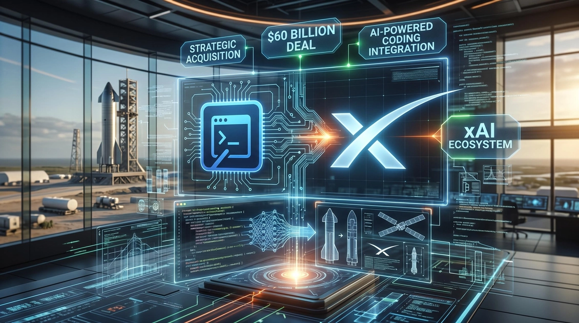 Логотип SpaceX на будівлі компанії