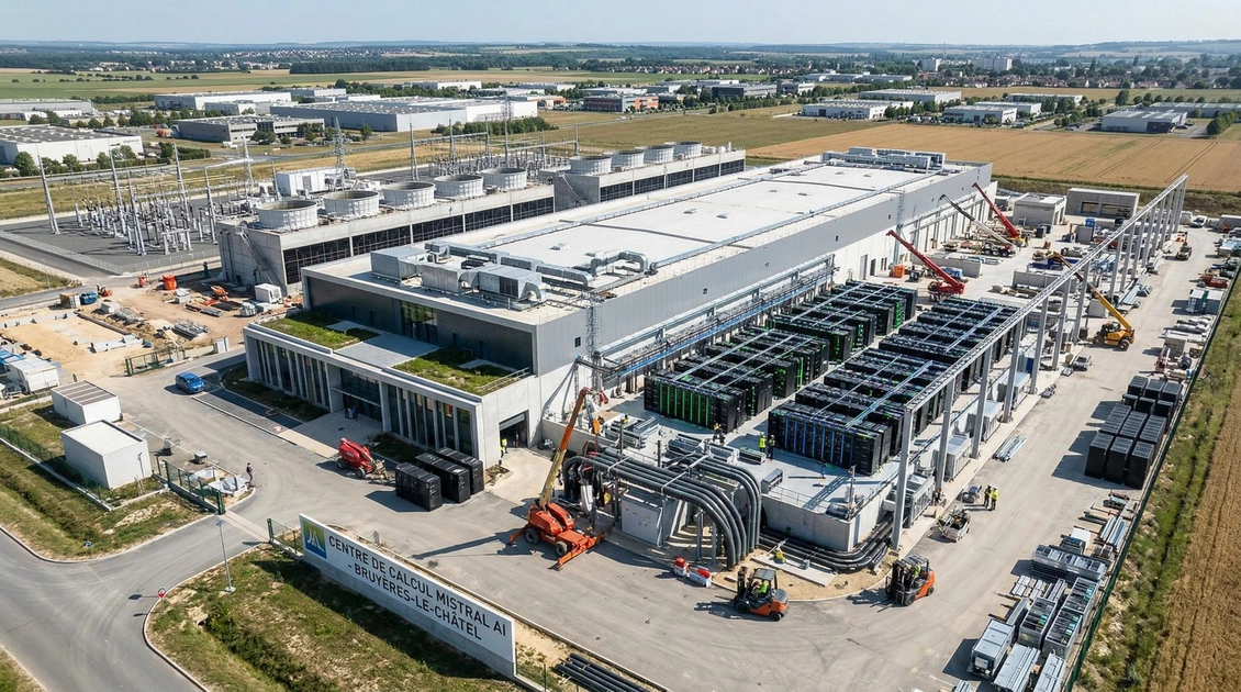 Centre de données moderne avec serveurs haute performance