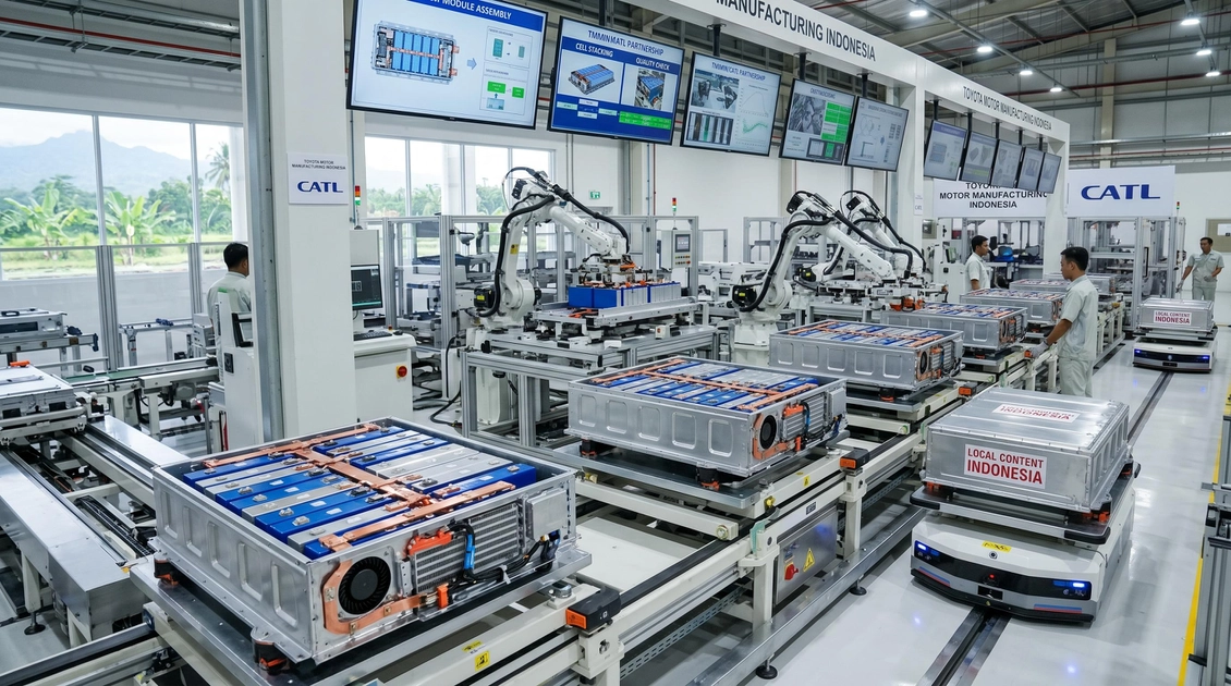 Складальна лінія акумуляторів Toyota