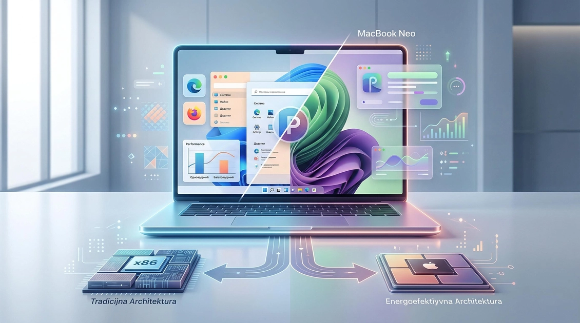 Тестування продуктивності MacBook Neo у Parallels