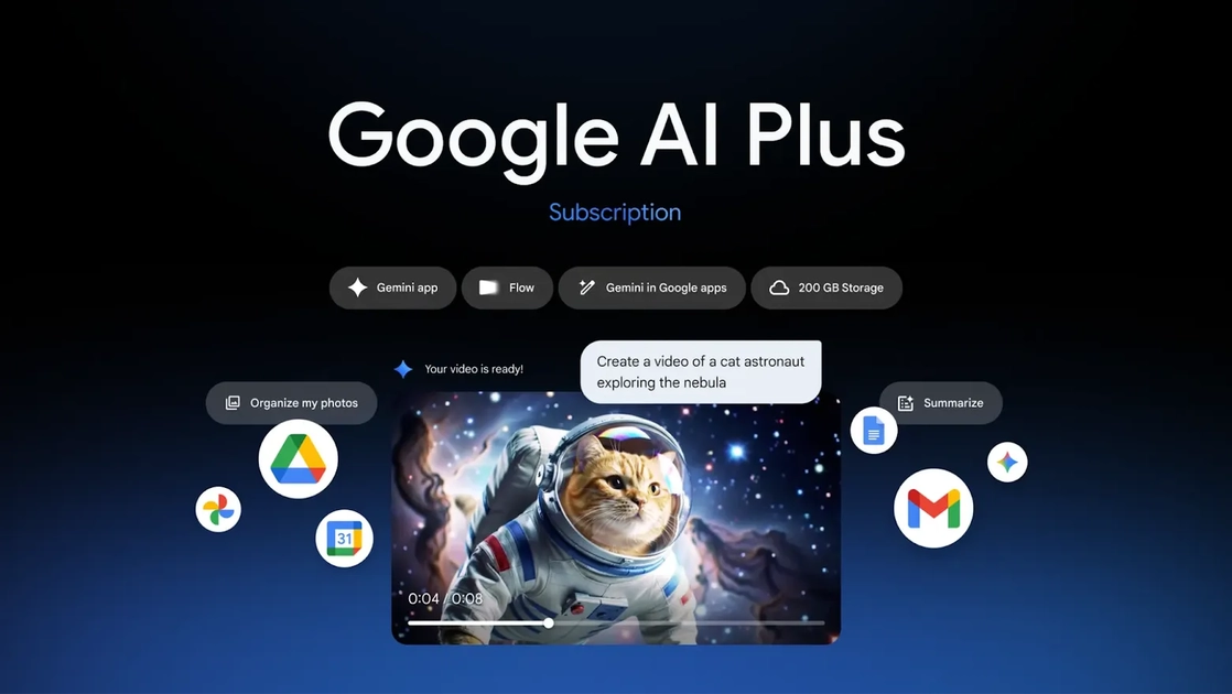 Google оновила AI Plus: користувачам Gemini знизили вартість підписки та надали 400 ГБ хмарного сховища