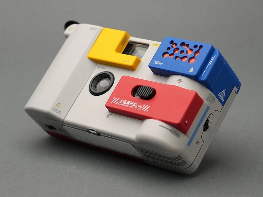 Appareil photo jetable personnalisé aux couleurs du Gundam RX-78-2