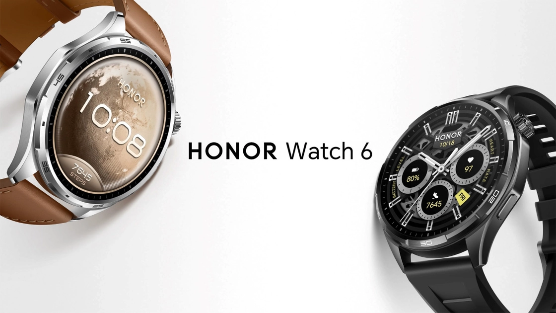 Смарт-годинник Honor Watch 6 у сріблястому корпусі