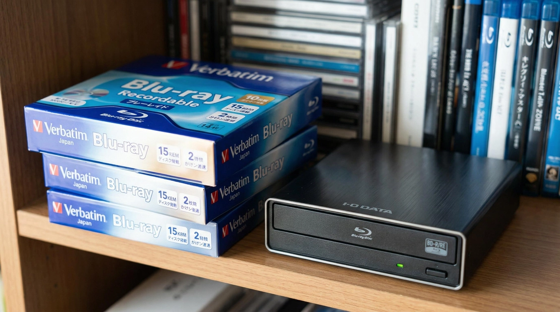 Диски Verbatim Blu-ray на полиці