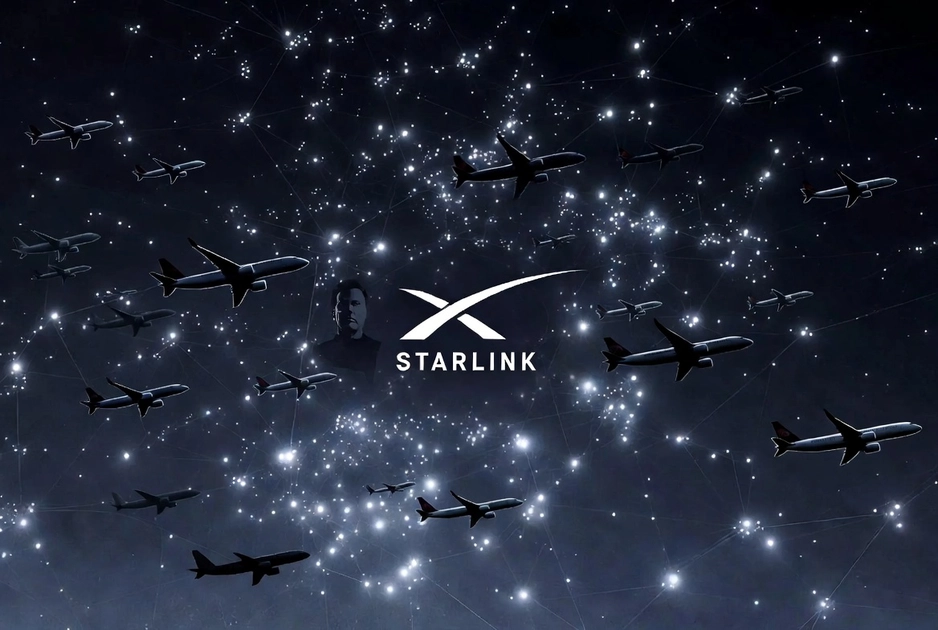 Авіація переходить на супутниковий інтернет Starlink