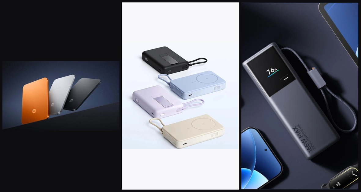 Нові зовнішні акумулятори Xiaomi лінійки 2026 року