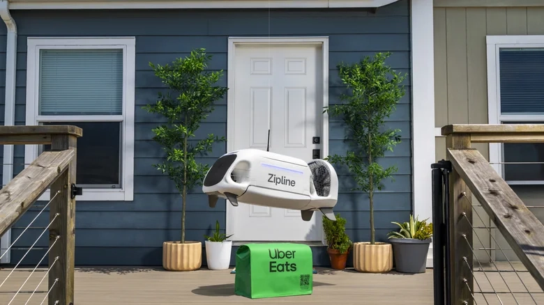 Zipline расширяет возможности: теперь доставляет для Uber Eats