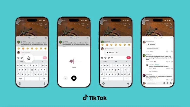 TikTok's new voice comments let users record up to 60 seconds of audio directly under a video.