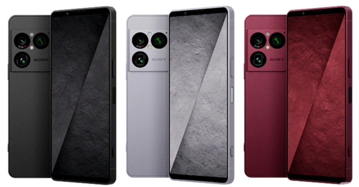 Sony Xperia 1 VIII in Graphite Black, Iolite Silver, and Garnet Red — official renders leaked ahead of the 13 May announcement.