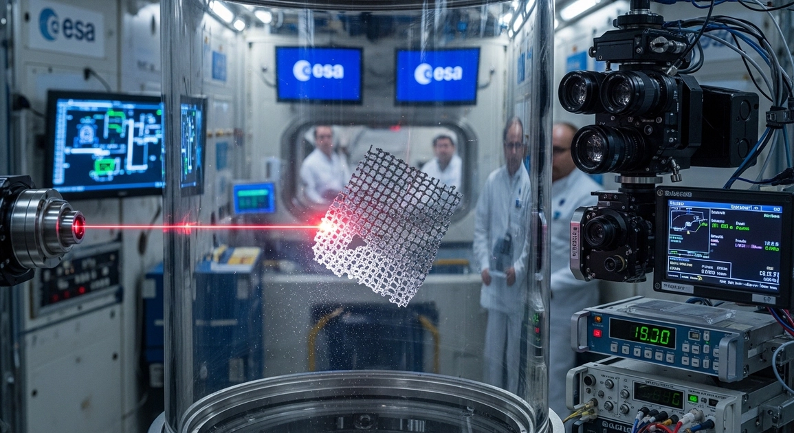 Cubes d'aérogel de graphène en lévitation