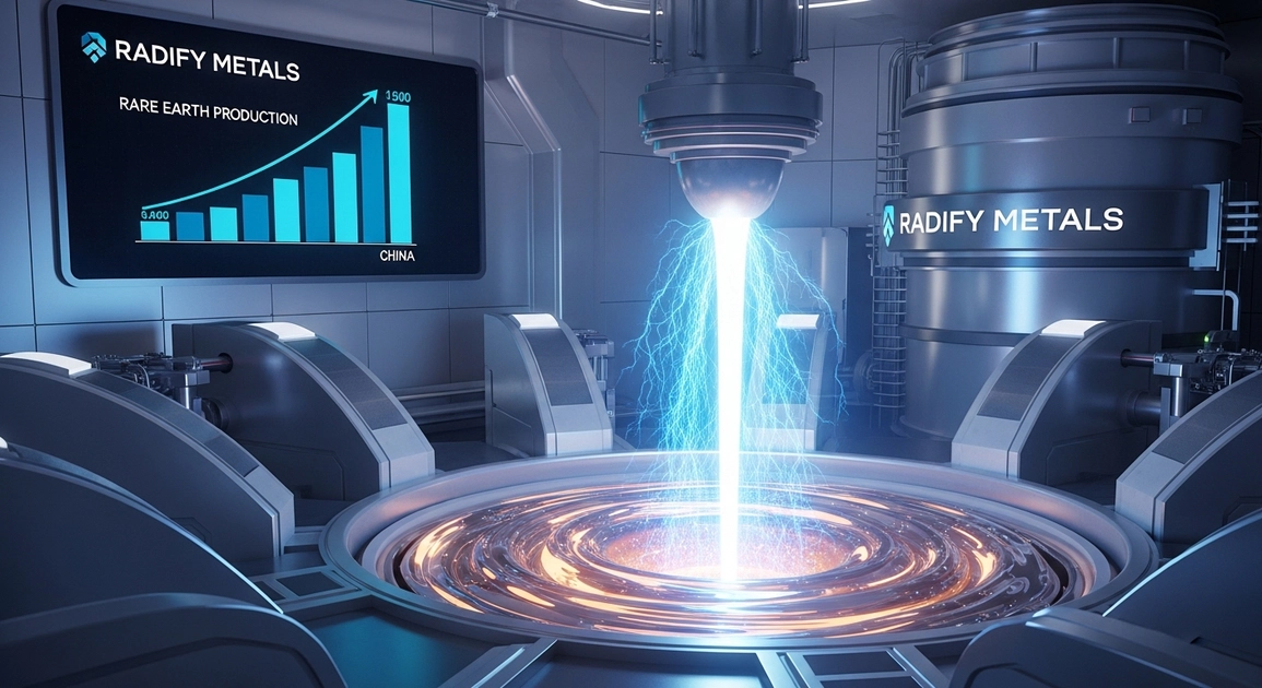 Réacteur à plasma pour le raffinage des métaux rares