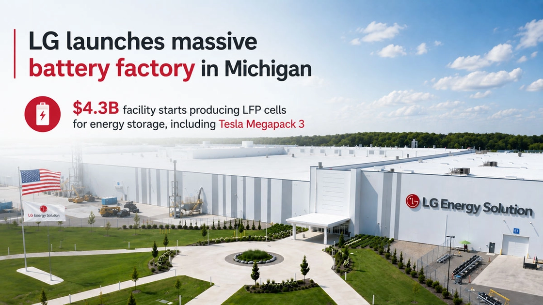 LG's $4.3B Michigan factory will power Tesla's Megapack 3 — and cut China out of the loop