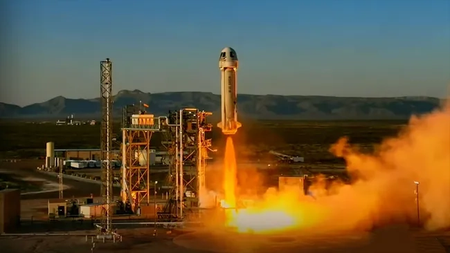 Impressive ascent of New Shepard: Blue Origin conducts suborbital testing in Texas