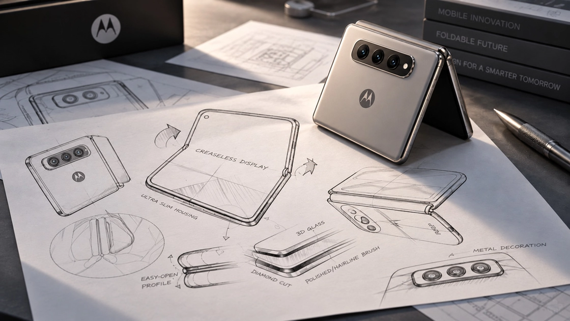 Ескізи нового складаного смартфона Motorola
