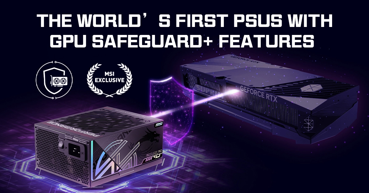 Технологія моніторингу живлення MSI GPU Safeguard Plus