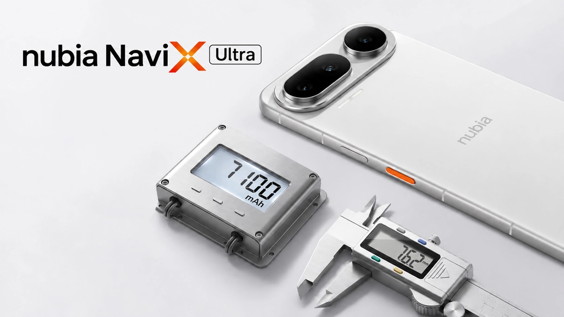 Présentation du Nubia NaviX Ultra. Illustration : Nubia