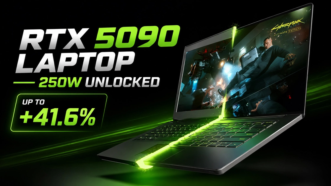 RTX 5090 mobile à 250 W : que se passe-t-il quand on supprime toutes les limites ?