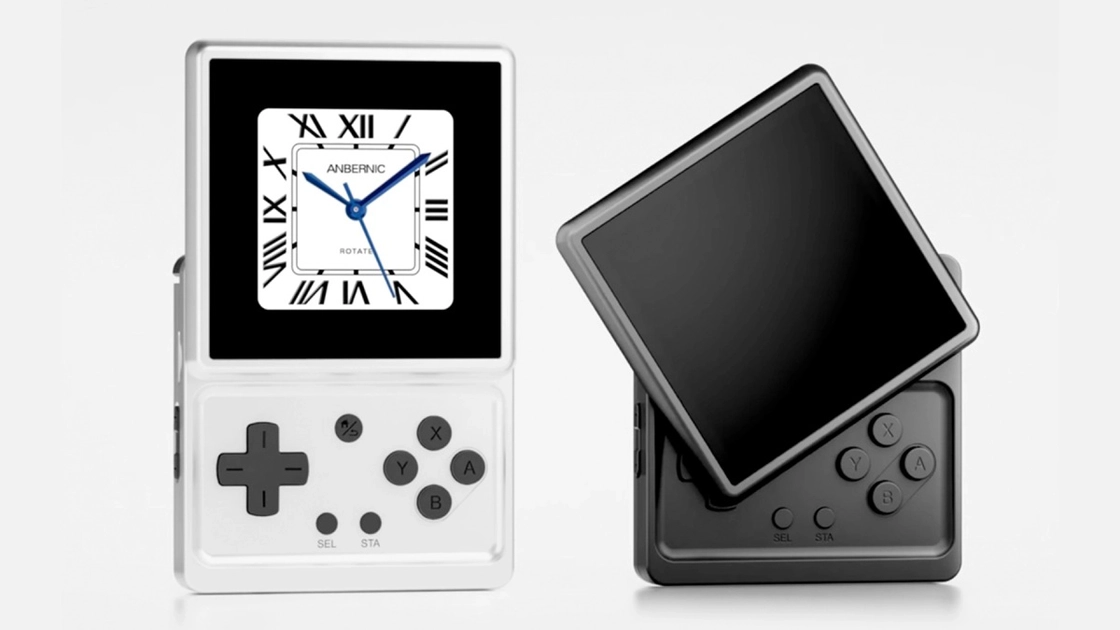 The RG Rotate closed (left) and open (right), showing the rotating hinge mechanism.