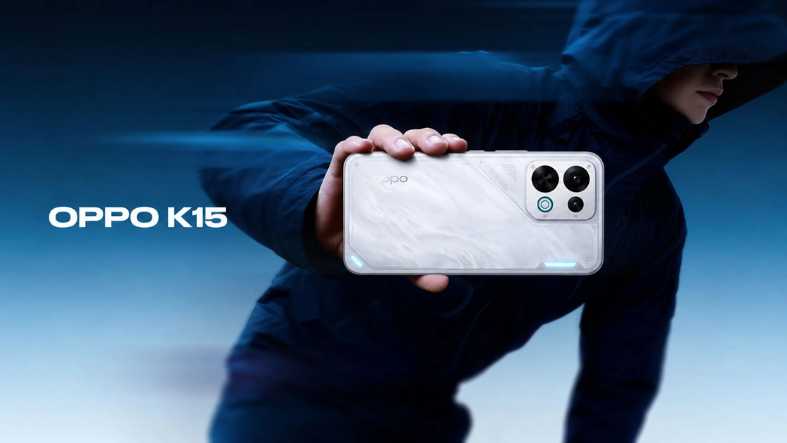 Le design de l'Oppo K15. Illustration : Oppo