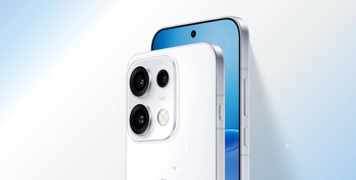 Смартфон Oppo Reno 16 Pro у фіолетовому кольорі