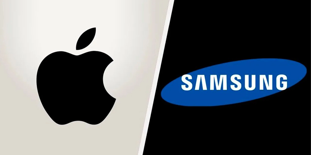 Протистояння Гігантів: Логотипи Apple і Samsung