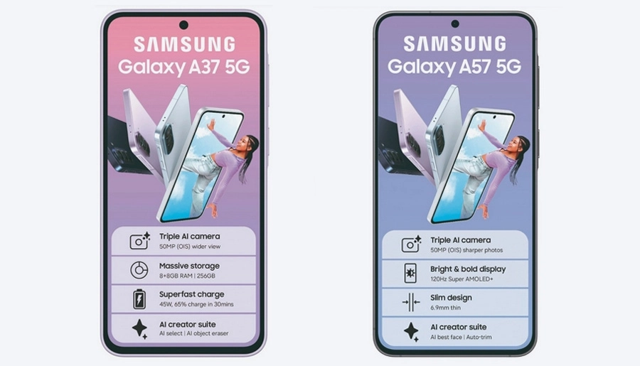 Скріншоти з характеристиками нових смартфонів Samsung