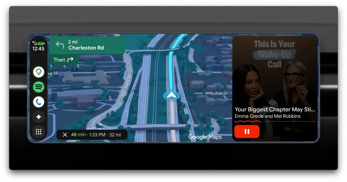 Новий інтерфейс Android Auto 2026