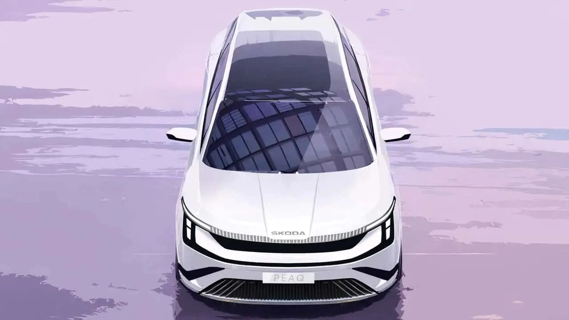 Ескіз передньої частини Skoda Peaq