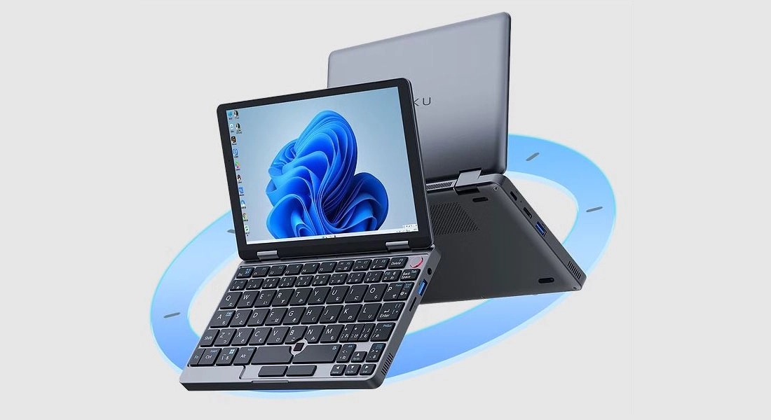 Компактний ноутбук Teknu Pocket 8 у розкладеному стані