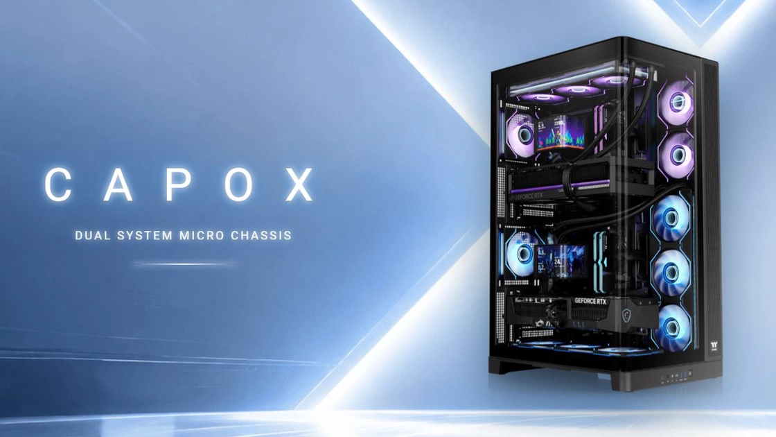 Високий корпус Thermaltake Capo X чорного кольору