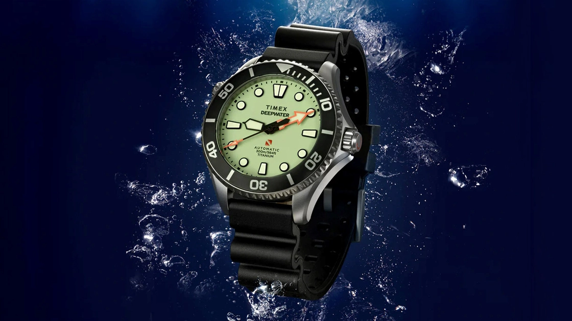 Титановий годинник Timex Deepwater Meridian 300