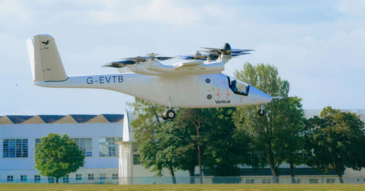 Політ повнорозмірного прототипу аеротаксі Vertical Aerospace