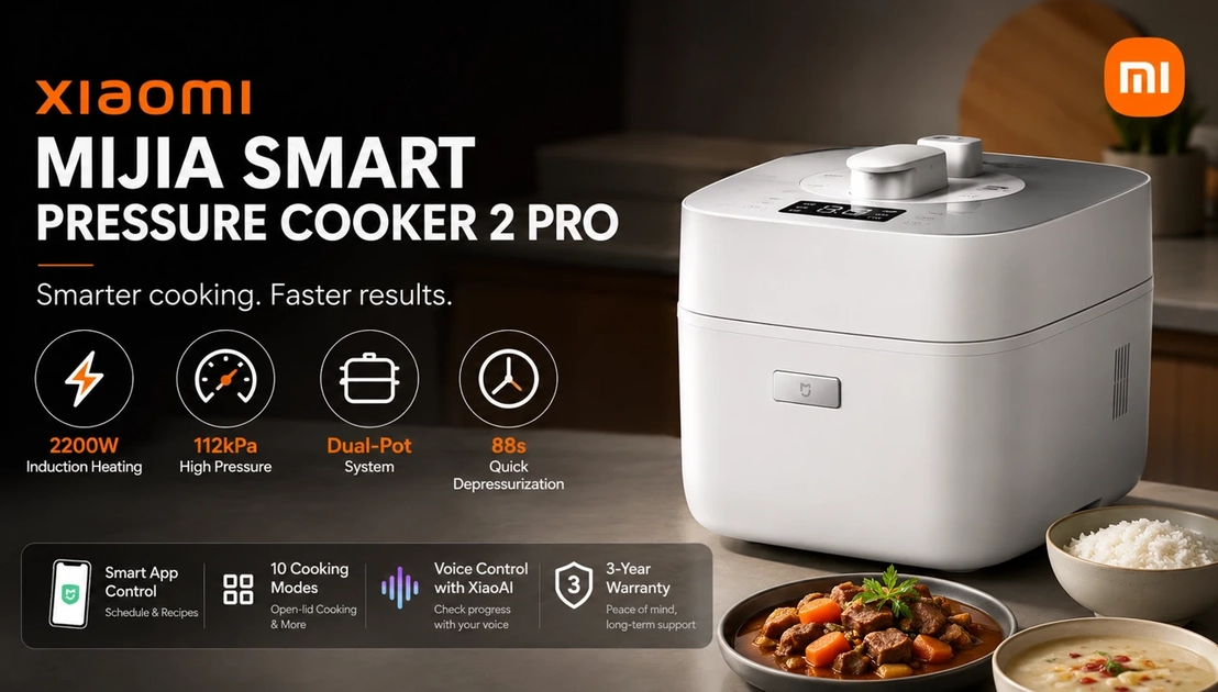 Розумна скороварка Xiaomi Mijia білого кольору