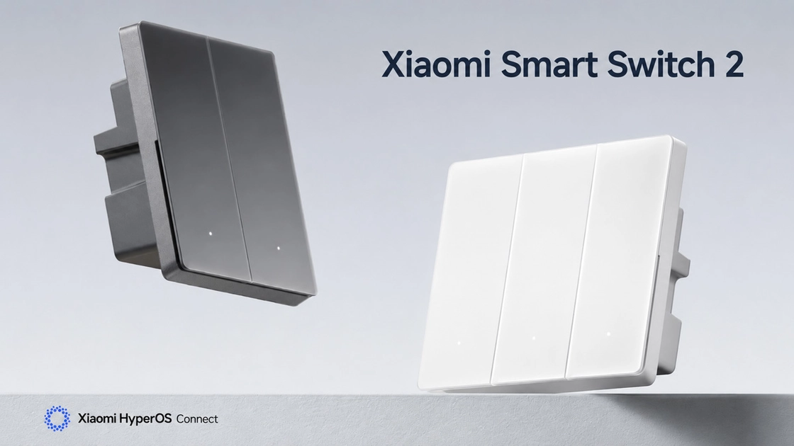 Вимикач Xiaomi Smart Switch 2 у білому кольорі