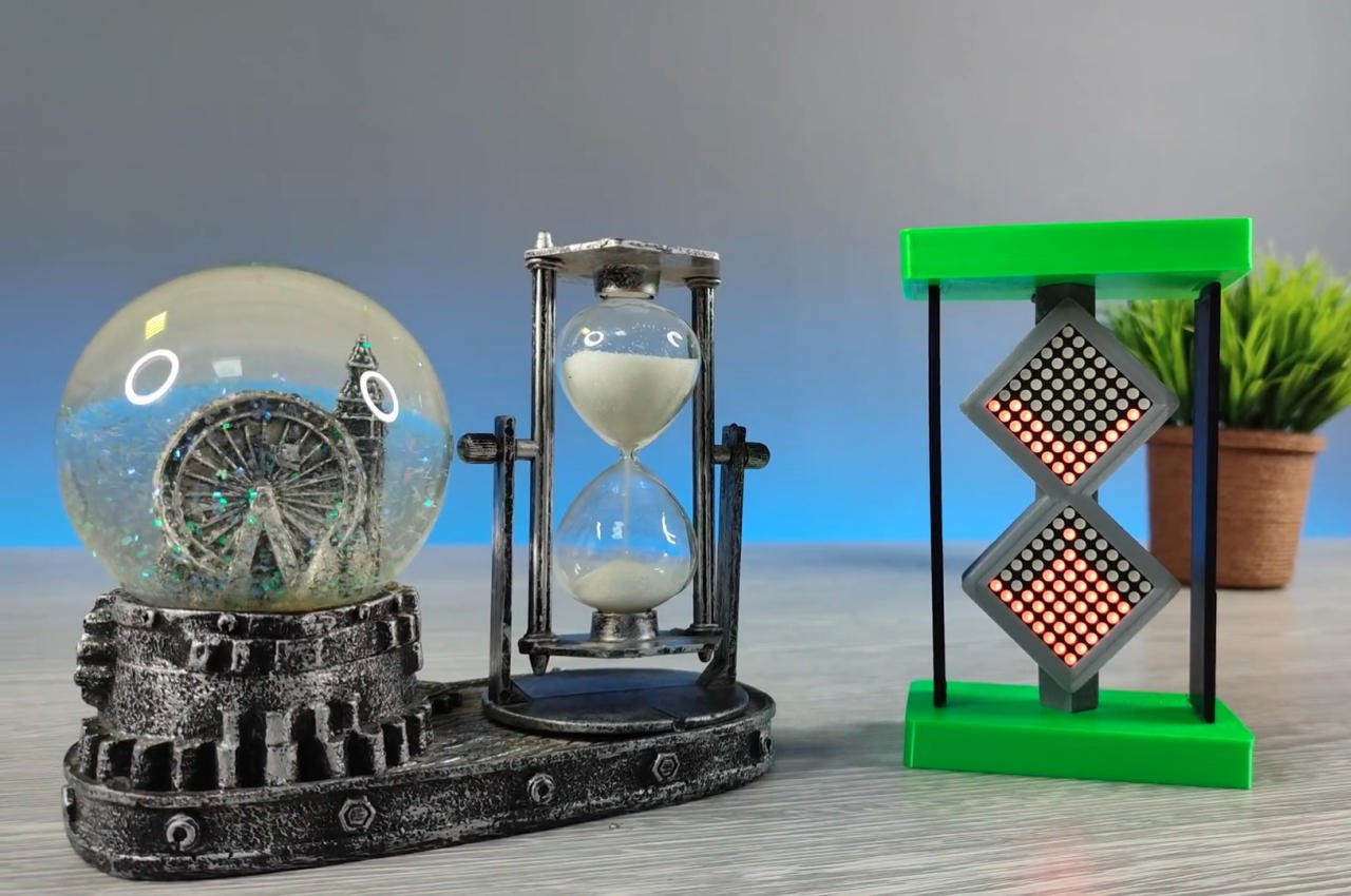 This DIY digital hourglass delivers a retro feeling without the messy sand-3