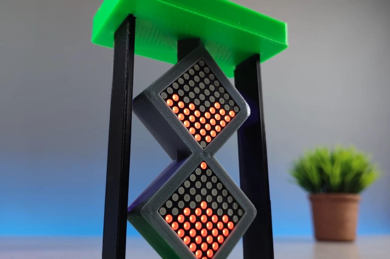 This DIY digital hourglass delivers a retro feeling without the messy sand-21