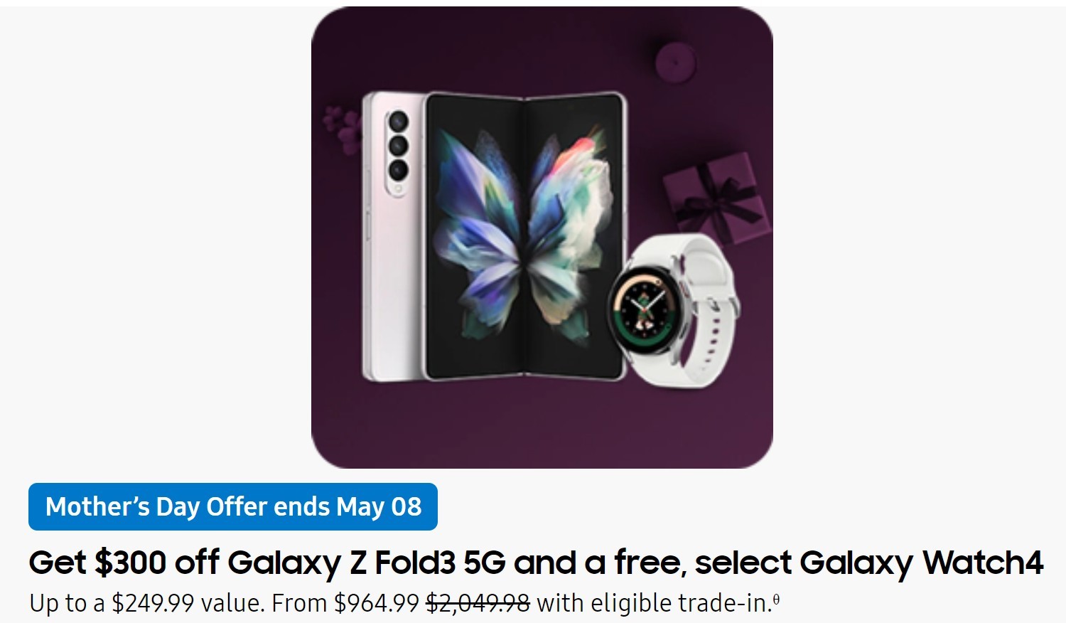 Vente Samsung aux États-Unis: le Galaxy S22 Ultra bénéficie d'une remise de  250 $, le Z Fold3 jusqu'à 1 100 $ de crédit d'échange
