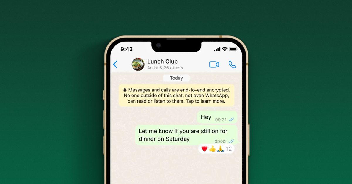 WhatsApp für iOS führt jetzt die lang erwartete Reaktionsfunktion ein. Hier erfahren Sie, wie Sie sie verwenden