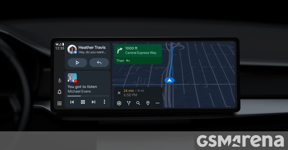 Google Details zu Android Auto Makeover, Split-Screen ist die neue Norm