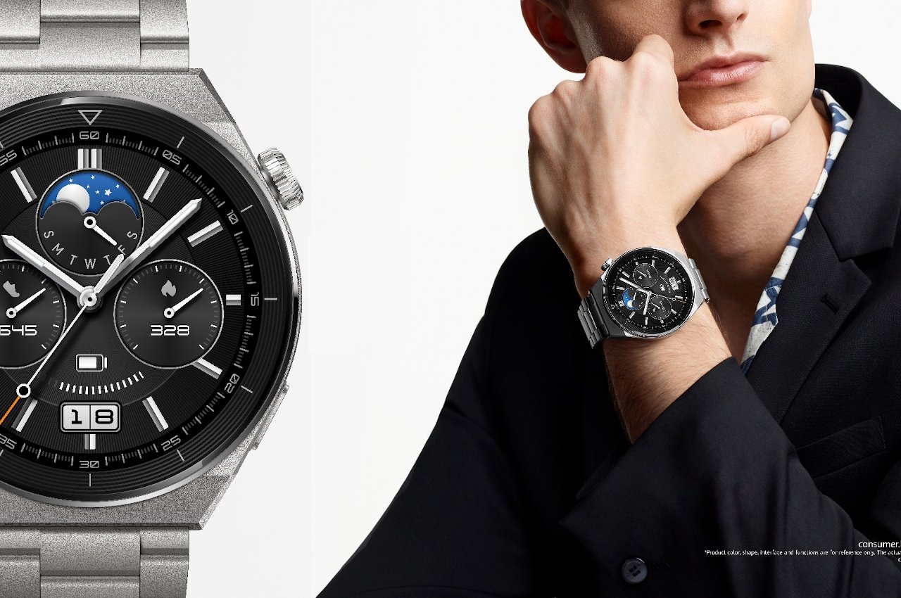 Correa acero lujo Huawei Watch GT 3 Pro 46mm (negro) 