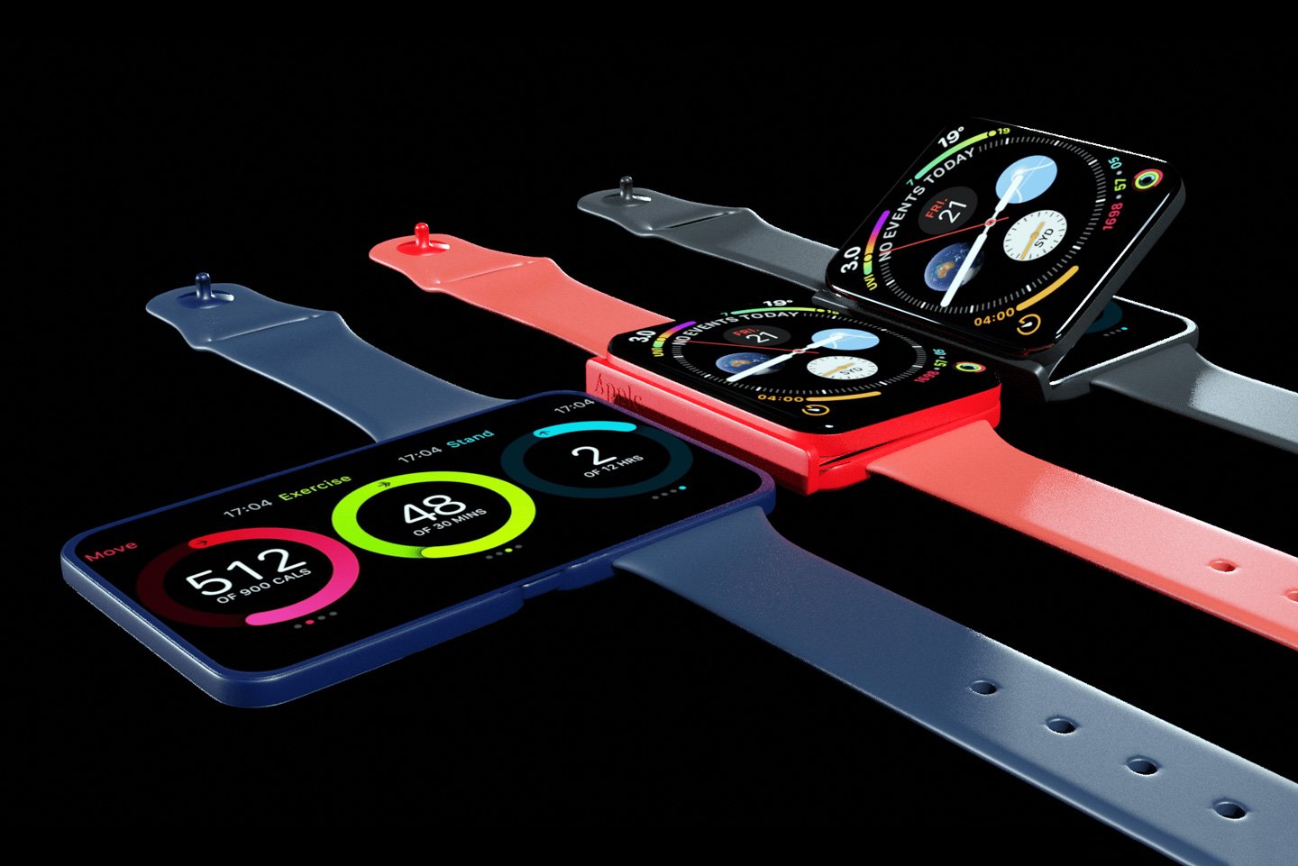 Le concept absurde d'Apple Watch avec écran pliable me fait douter de ma santé mentale